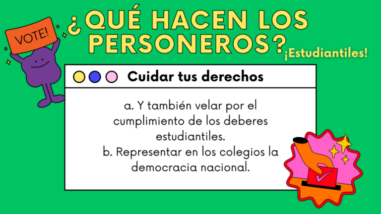 Ahora, ¿Cuál es el papel de los personeros estudiantiles?