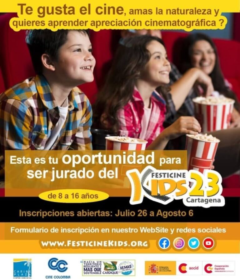 Si el cine es lo tuyo, podrías ser jurado del FesticineKids versión 23.