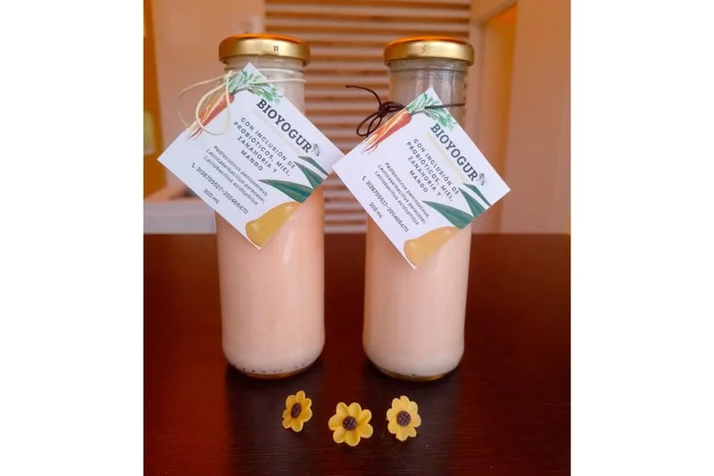 Ángel David Camargo, magíster de la UNAL, presenta el Bioyogur, una bebida láctea innovadora con pulpa de mango y zanahoria