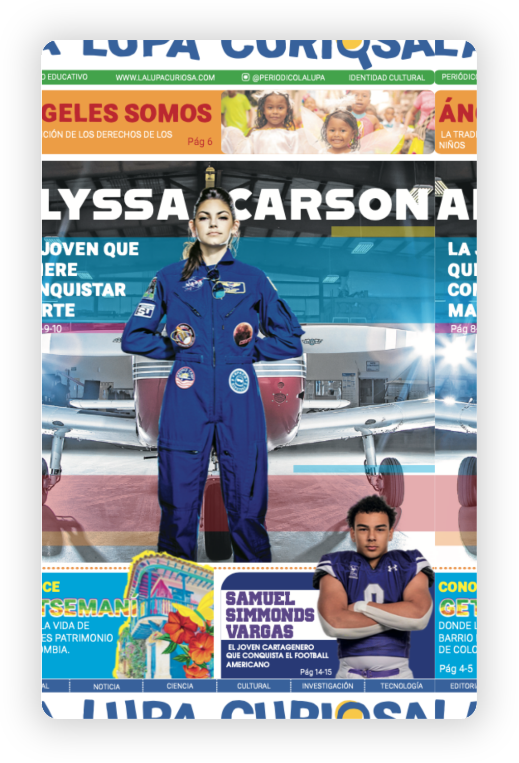 Sexta edición de La Lupa Curiosa, periódico infantil con noticias, ciencia, cultura, educación y contenidos creados para niños y jóvenes